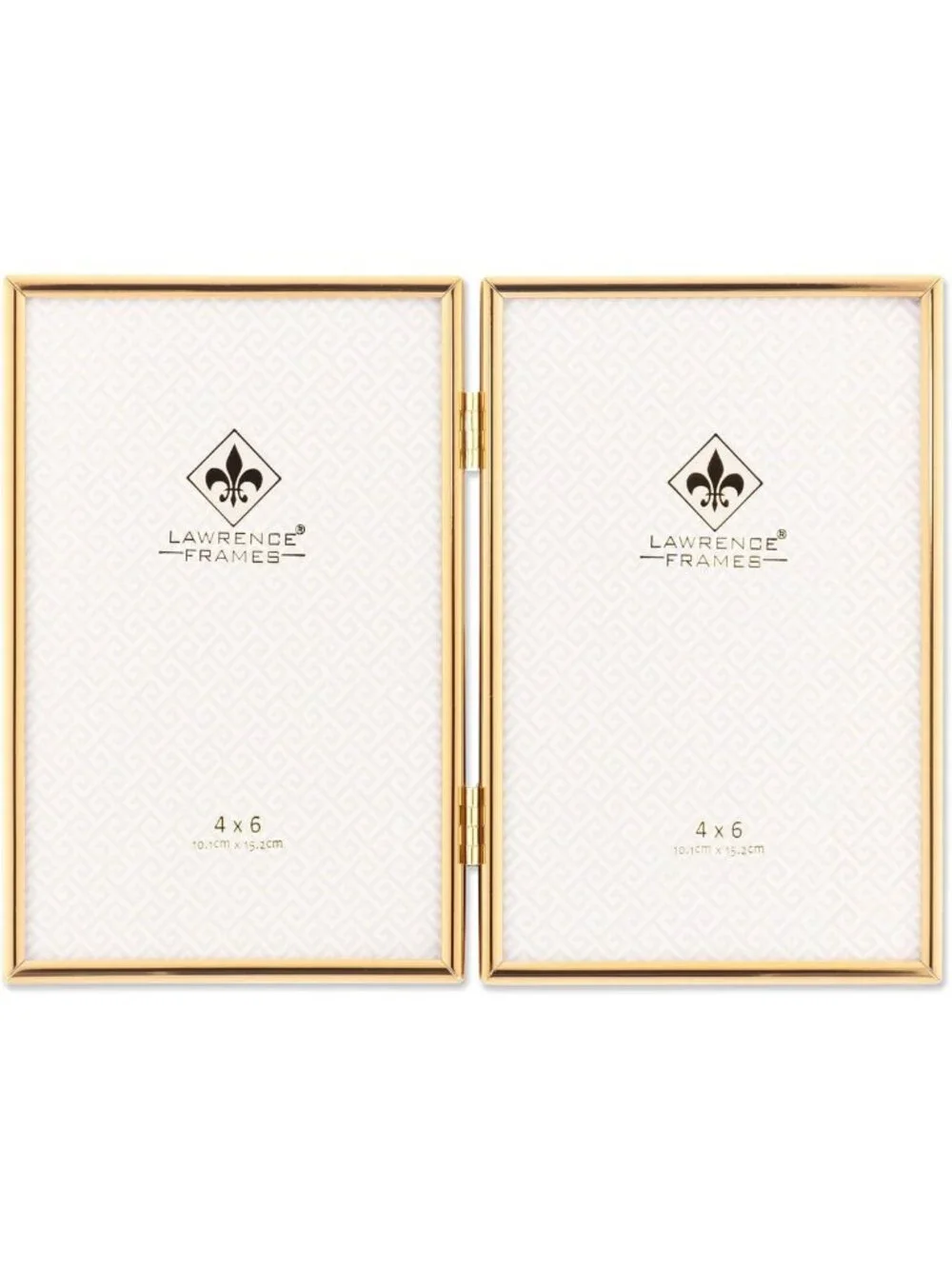 Elegant Gold Metal Frame for 4x6 Photos - Double-Sided Display, Modern Decor